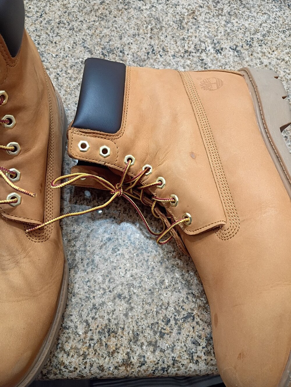 MEN'S TIMBERLAND WATERPROOF 6 INCH WHEAT COLOR BOOTS SIZE 14 - Picture 12 of 13